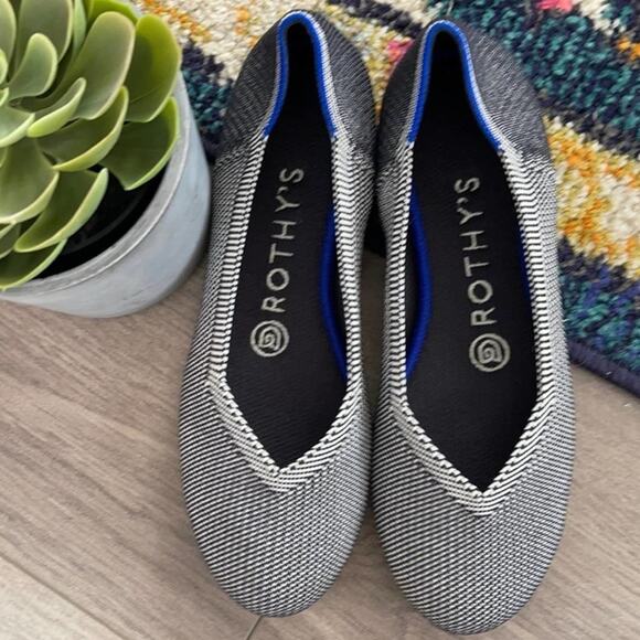 Rothy’s Birdseye gray size 8  round toe flat sh… - Picture 5 of 11